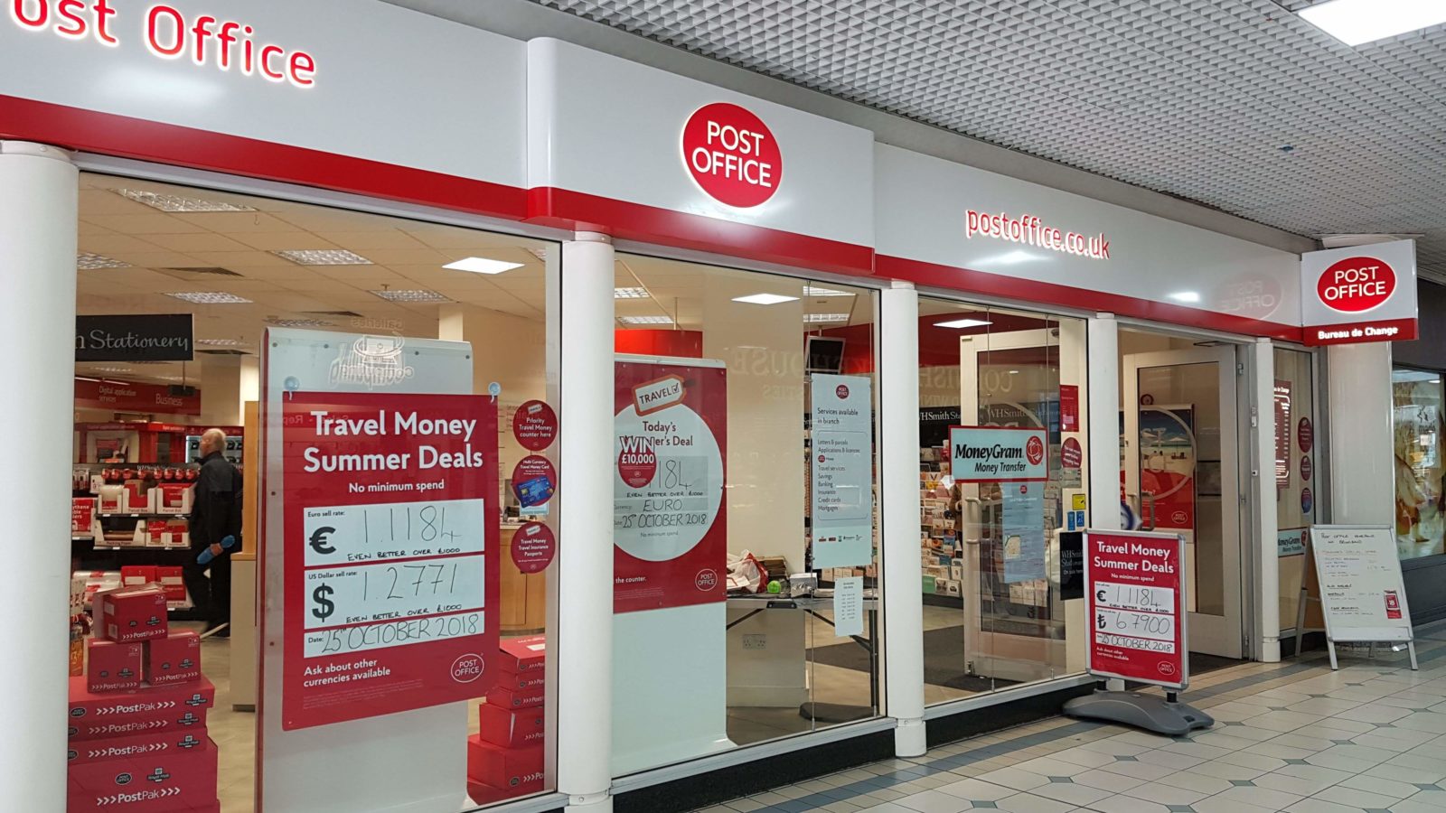 Post office in the galleries