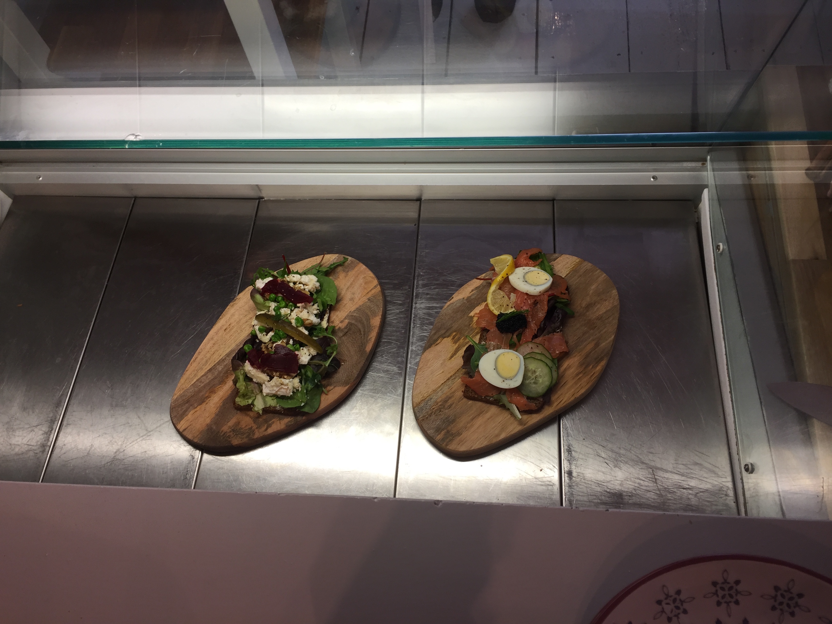 Open sandwiches at The Nordic Cafe