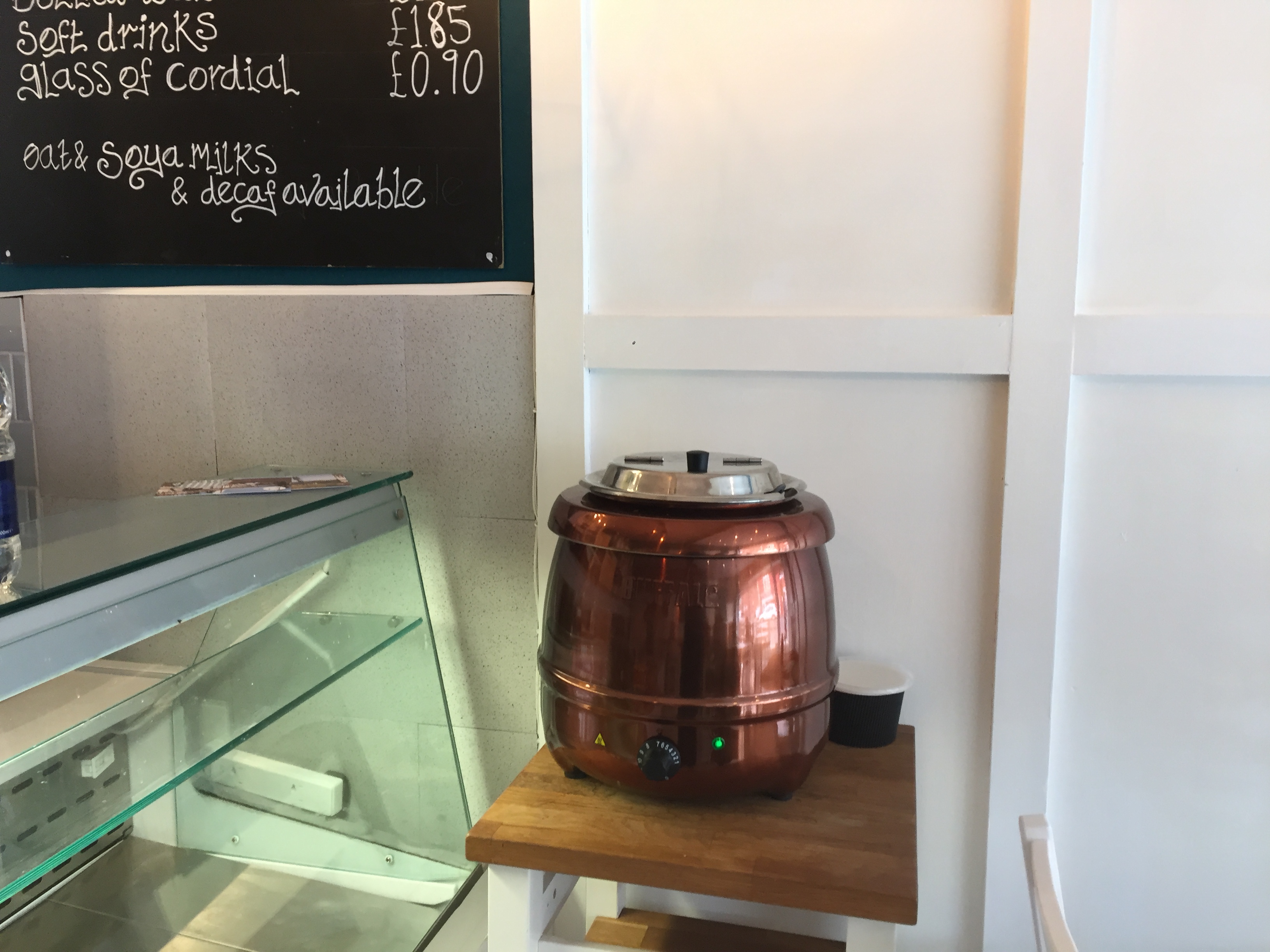 Soup is served at The Nordic Cafe