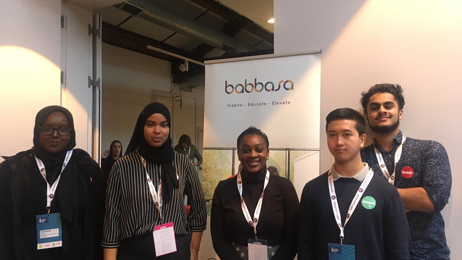 Young people smiling