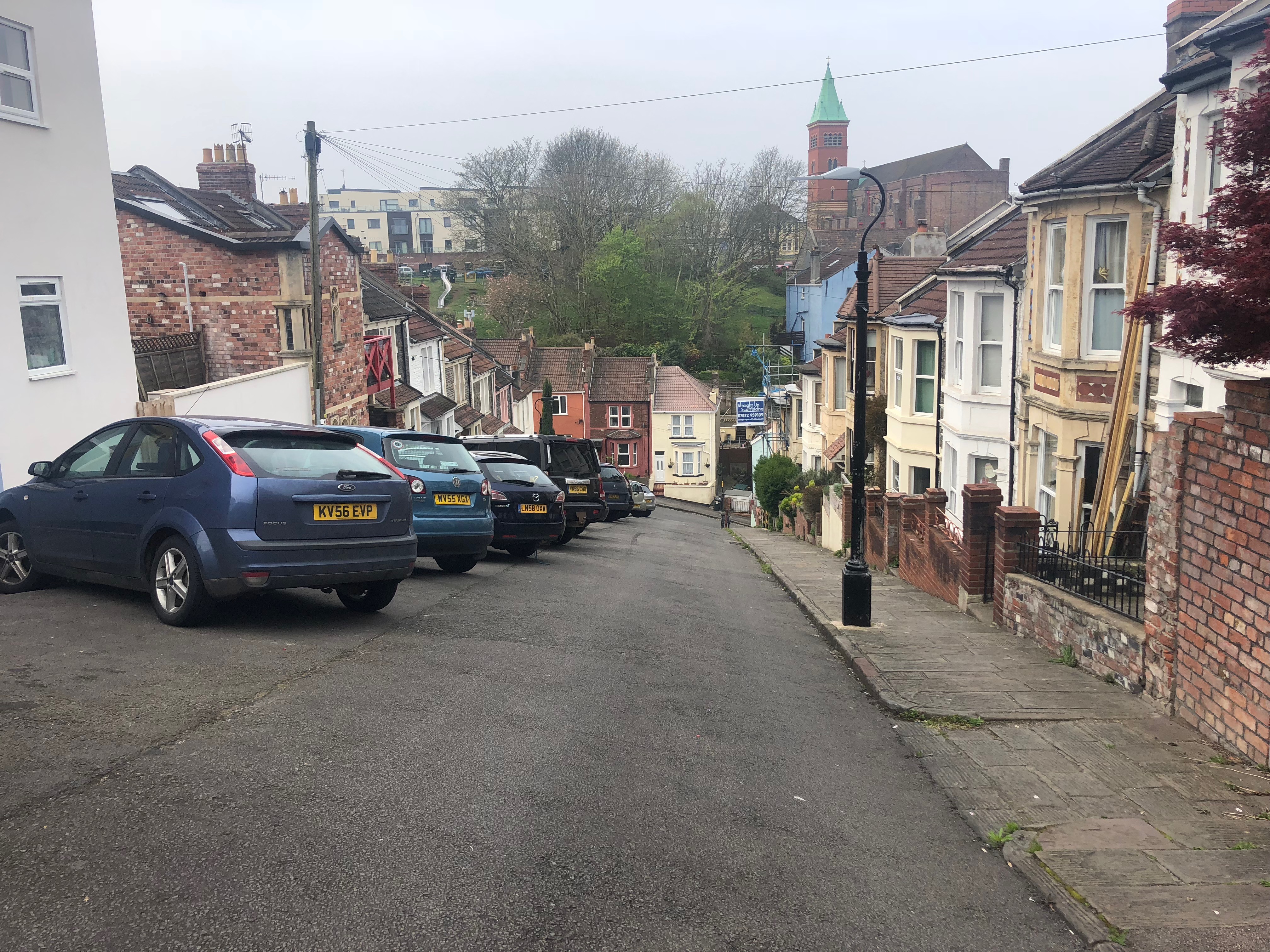 View from the top of Vale Street, Bristol