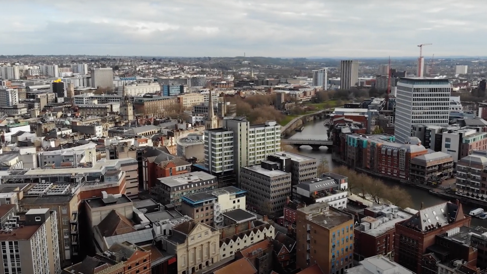 Bird’s eye view Bristol city at Bristol24/7