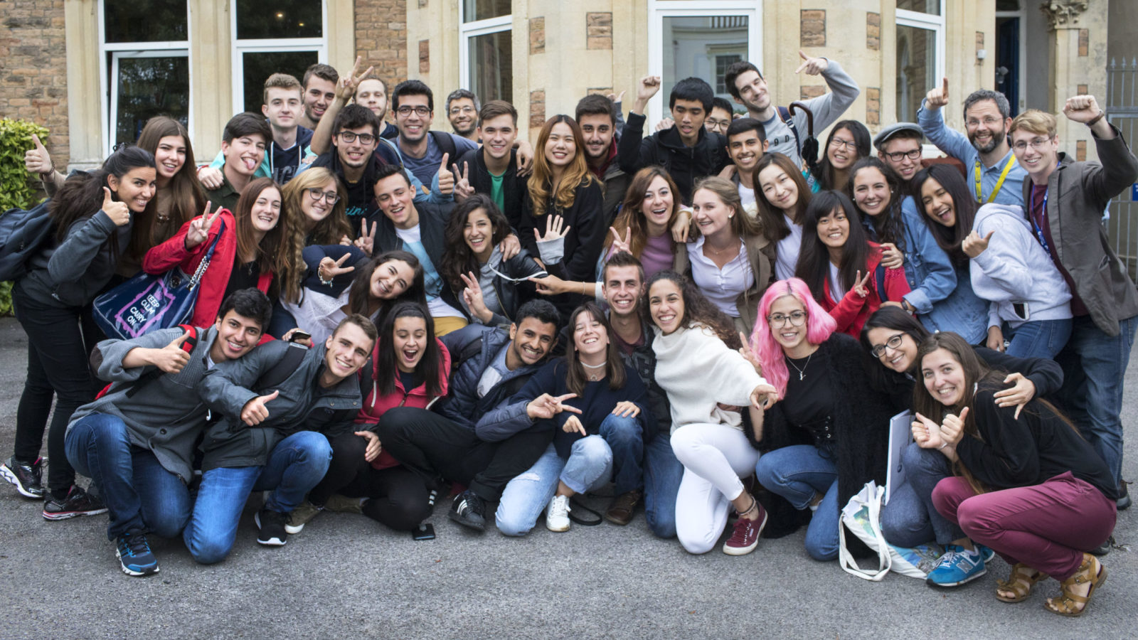Students from international house Bristol