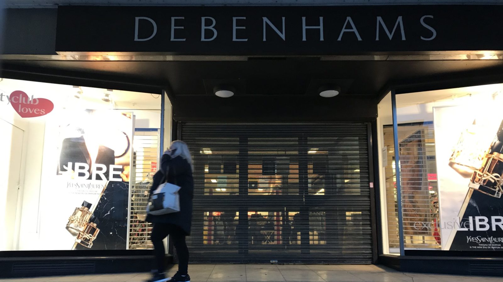 Debenhams on st james Barton roundabout