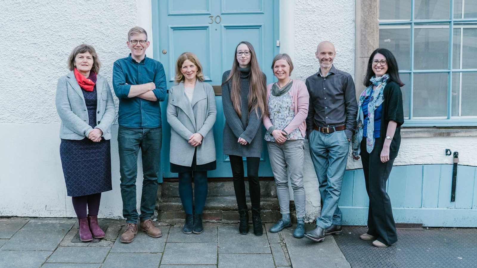 The harbour staff outside of the centre