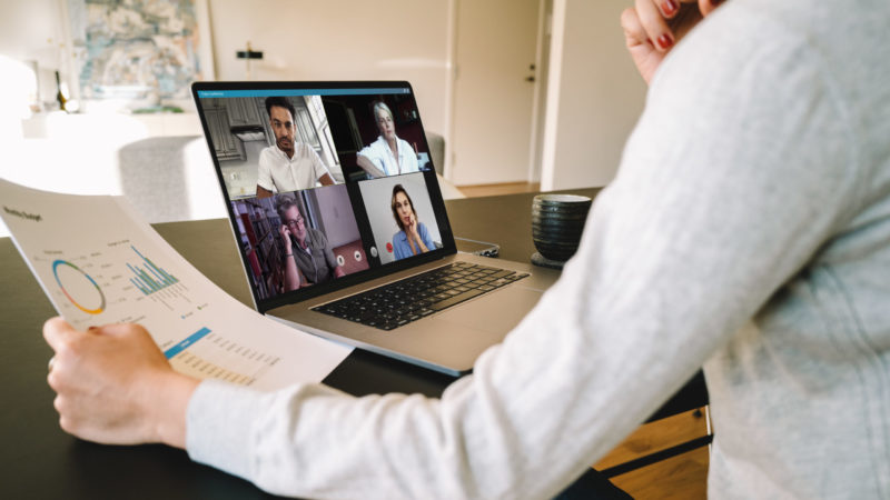 Online meeting by a professional