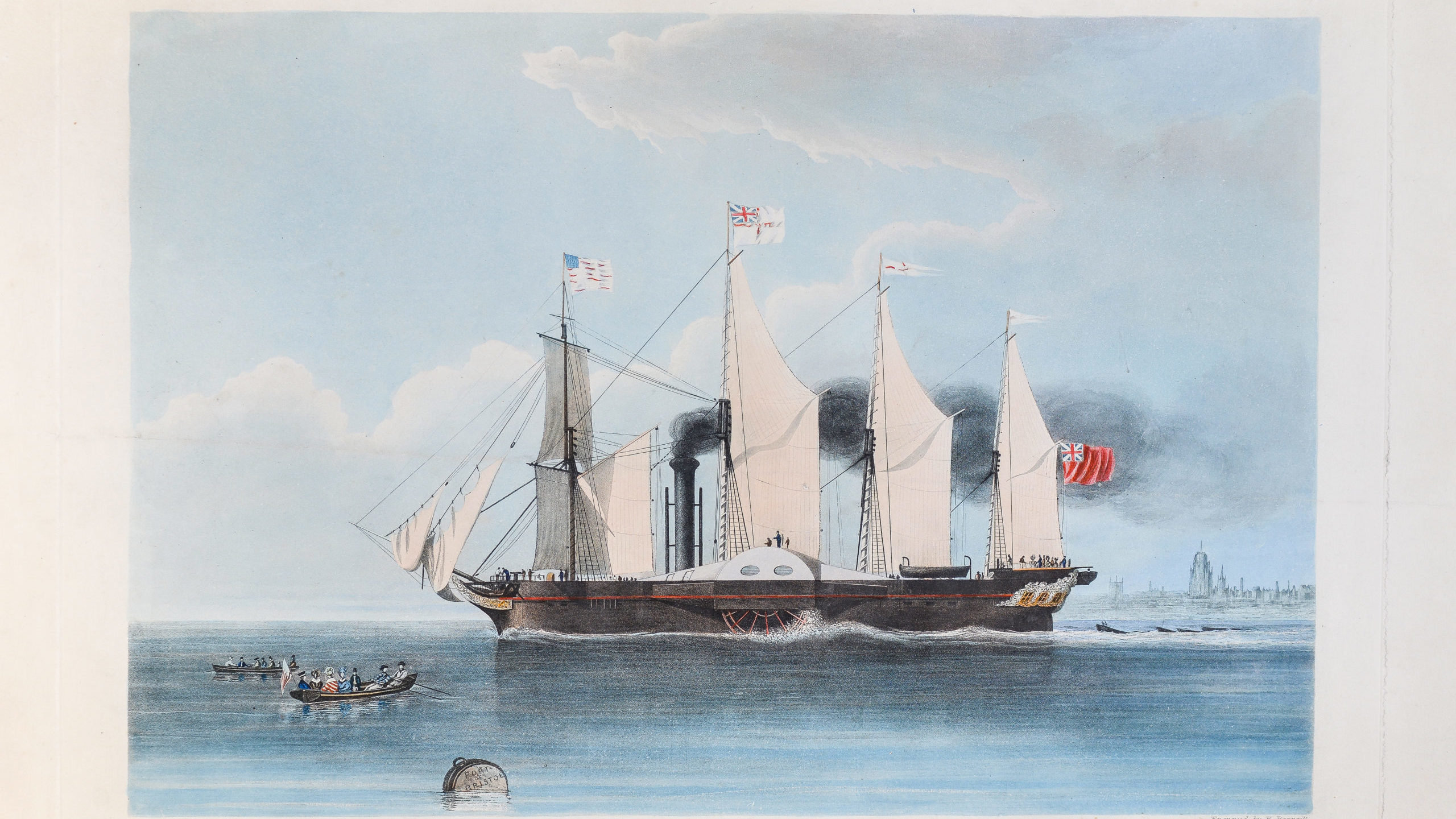 An original painting of the Ss Great Western