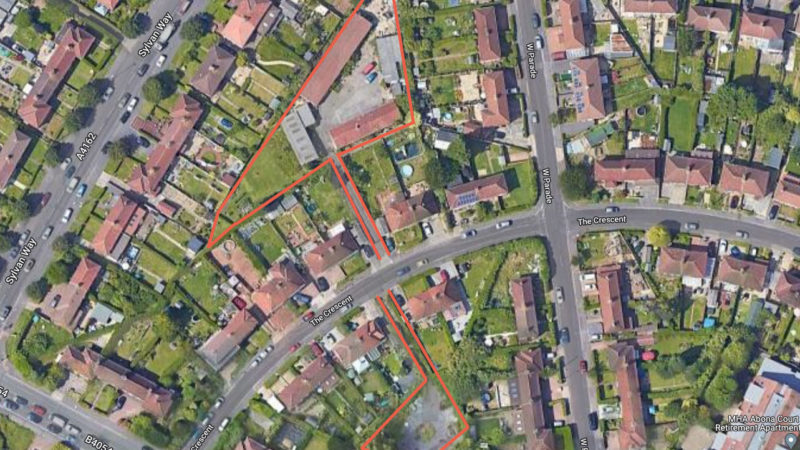 aerial view of Sea Mills