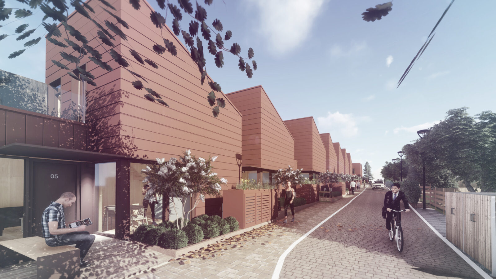 Affordable eco-housing to be built on disused garage plots-Gap-House. Photo credits - BDP