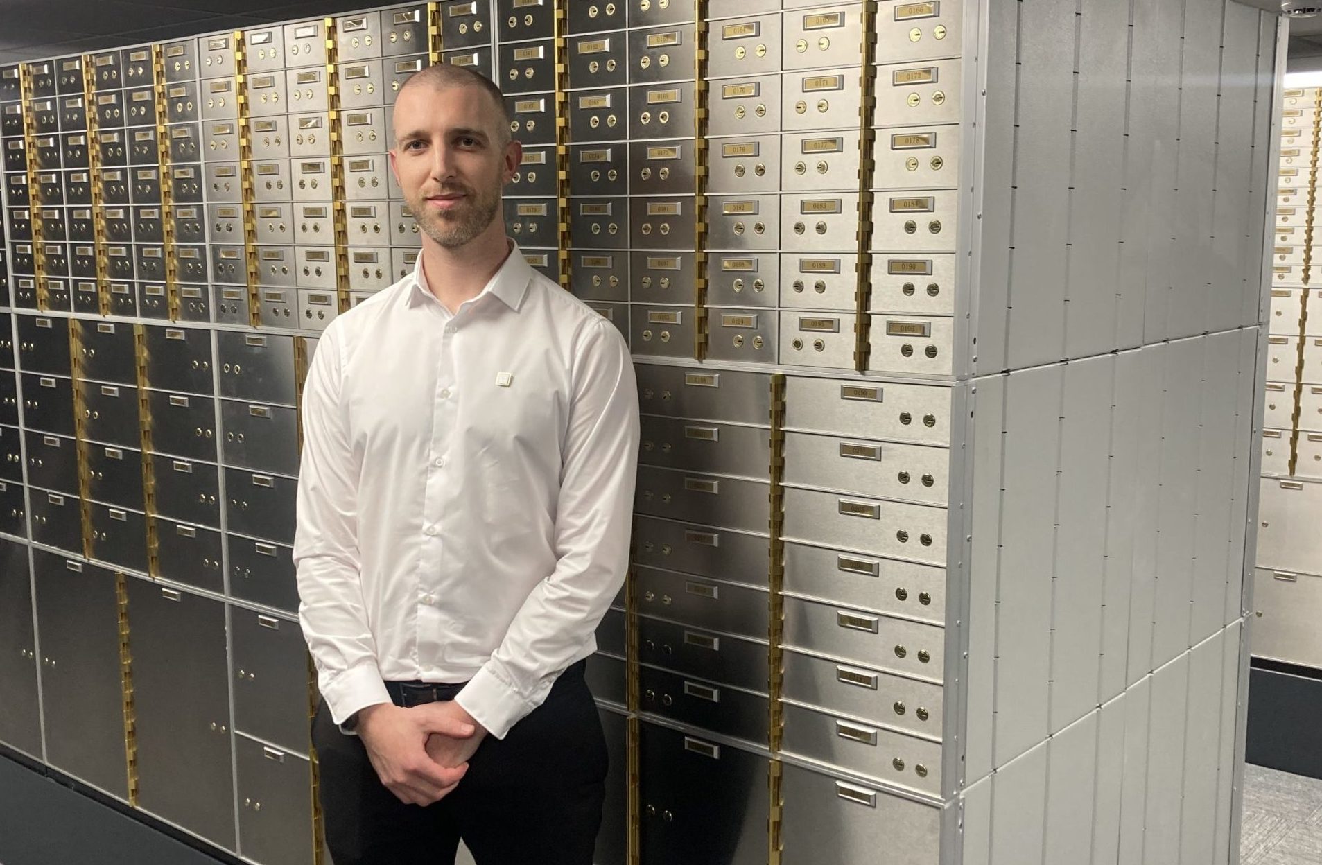 State-of-the-art vaults open in the basement of central Bristol office building. Pictured is Lee Brankin, Regional Manager of the South for The Vaults Group. Photo Rachel Sutherland