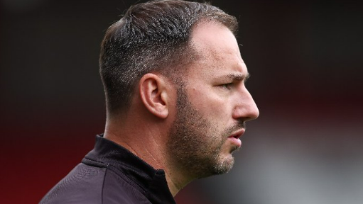 Bristol City Women Boss Steve Kirby looking into the distance