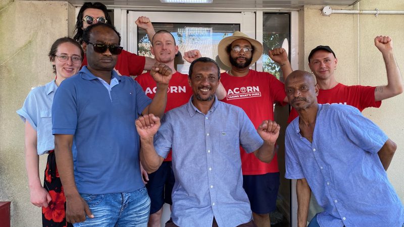 Young family resist eviction from temporary accommodation