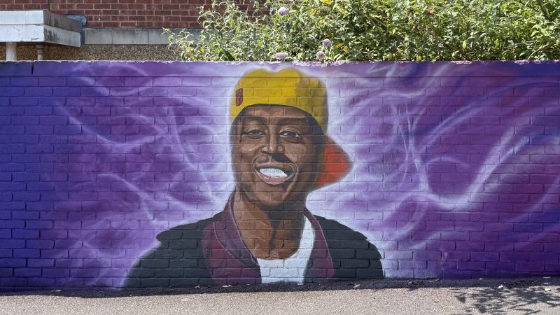 Mural painted in honour of Eddie Kinuthia