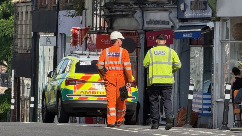 Large portion of city centre evacuated due to damaged gas main