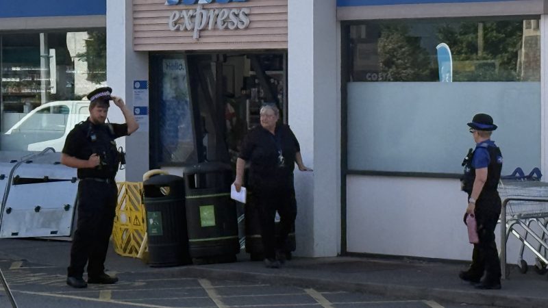 Ram-raiders target shop at petrol station