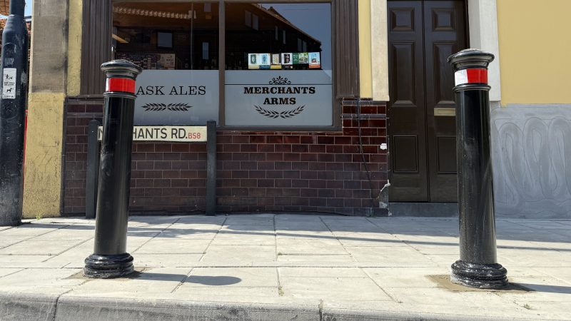 Bollards installed outside accident-prone pub