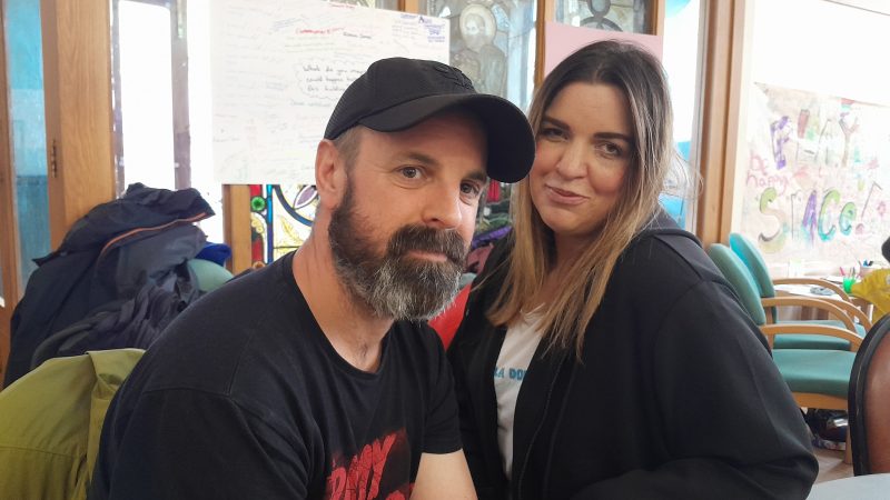 Alice and Dan, local parents, at Coexist Open Day