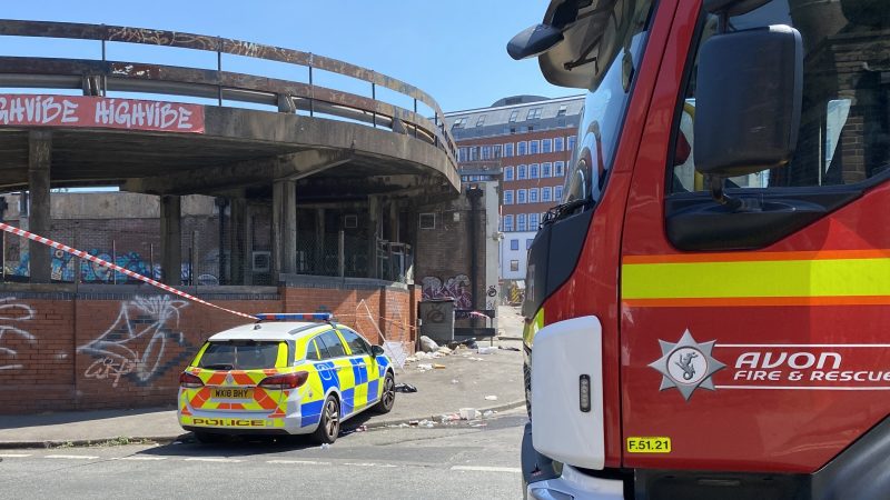 Fire breaks out in former shop