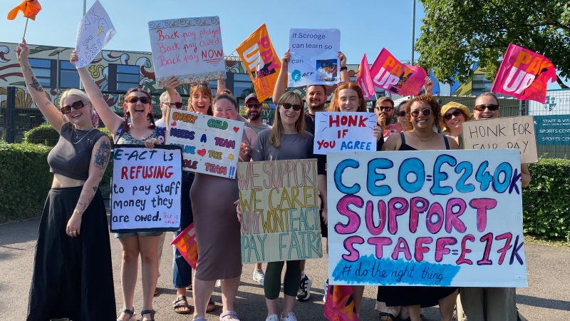 ‘I was paying for the bus to work rather than paying to eat’: staff continue strikes over school pay